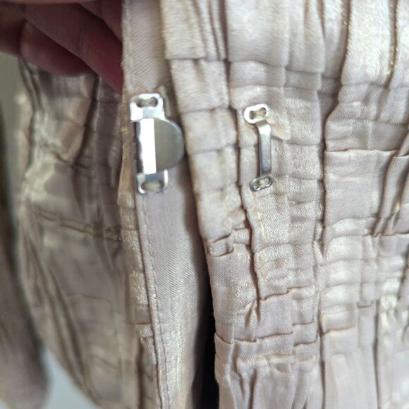 VTG Flores & Flores Open Front Fitted Jacket 6 SATC Granny Chic Whimsical - Picture 5 of 10